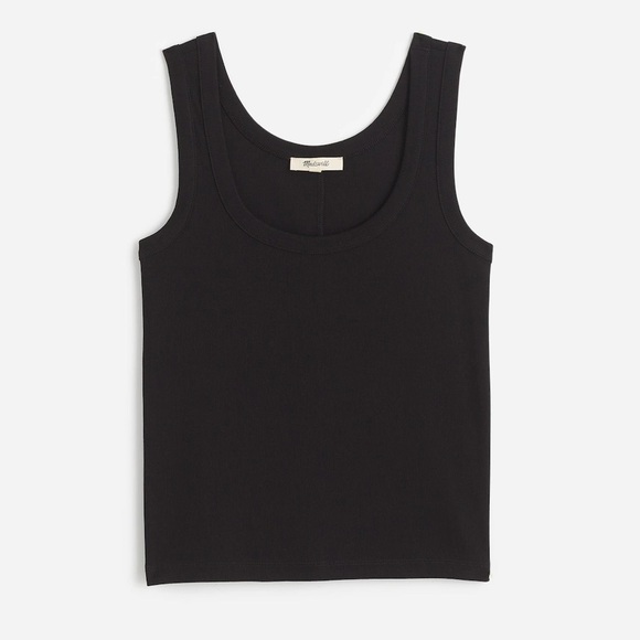 Madewell (Re)generative Cotton Ribbed Scoopneck Tank - Picture 1 of 2